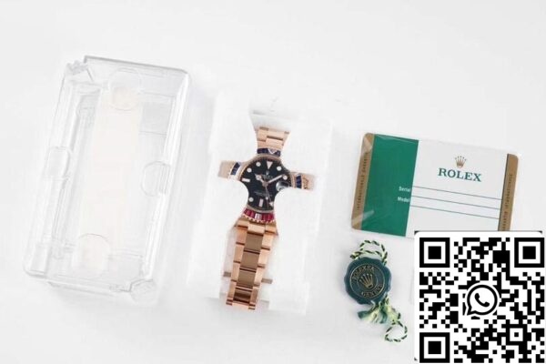 9 195 b73b6225 152d 42d3 8218 940154c0c07f Rolex GMT Master II 116759 SAru 1:1 Best Edition ROF Factory Rose Gold Zwitserse ETA2836