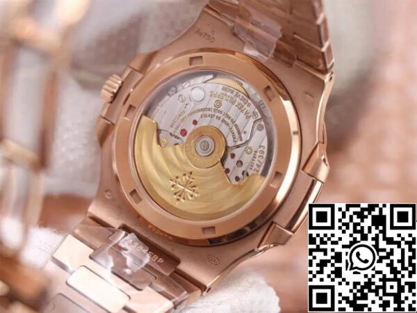 9 220 Patek Philippe Nautilus 5711/1R-001 1:1 Mejor Edición PPF Factory V4 Oro Rosa Esfera Marrón Suizo ETA324