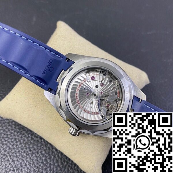 9 222 Omega Seamaster Aqua Terra GMT Worldtimer 220.12.43.22.03.001 1:1 Best Edition VS Factory kék számlap