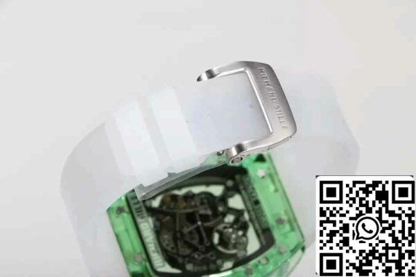 9 22 6a8214bb 84c4 400d 91dd fbd91375e6a1 Replica Richard Mille RM055 legjobb 1:1 Edition RM Factory zöld csontvázas számlapja