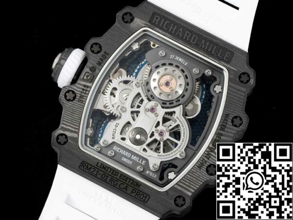 9 27 c6551682 0ca4 42c9 8a98 519df7400fd1 Richard Mille RM21-01 1:1 Best Edition RM Factory Tourbillon με ανθρακονήματα Bezel