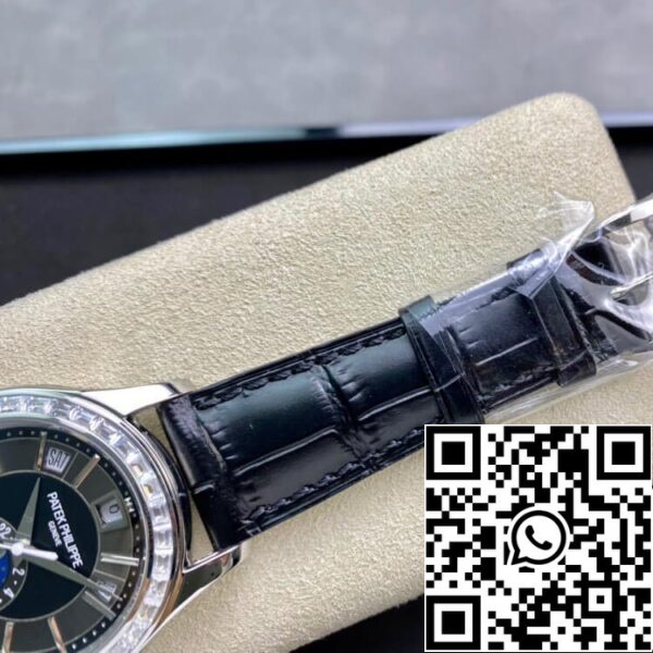 9 27 9 27 cb21eed2 39e1 4e1 4e83 b210 dafd83ad8ac2 Patek Philippe Complications 5205G 1:1 Best Edition KM Factory Diamond Bezel