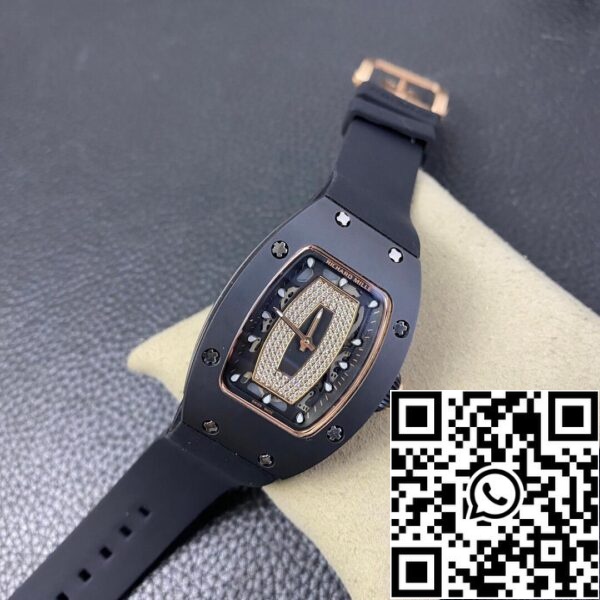 9 28 b5d507b2 6fd4 4543 ad25 85b55df4cb9c Richard Mille RM 07-01 1:1 Mejor edición RM Factory Correa de caucho negra