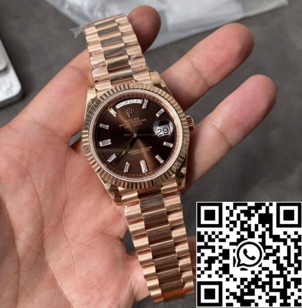 9 37 7cb5ede2 1ddc 4387 9353 88a8217477a2 verschaald Rolex Day Date M228235-0003 1:1 Best Edition GM Factory V2 Chocolade Wijzerplaat