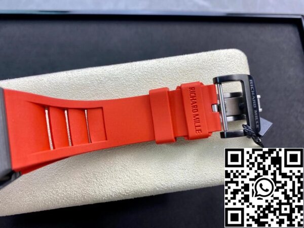 9 3 b1c707ba 16c6 41b7 9163 74ce43b754b6 Richard Mille RM011 1:1 Best Edition KV Factory V3 Red Rubber Strap