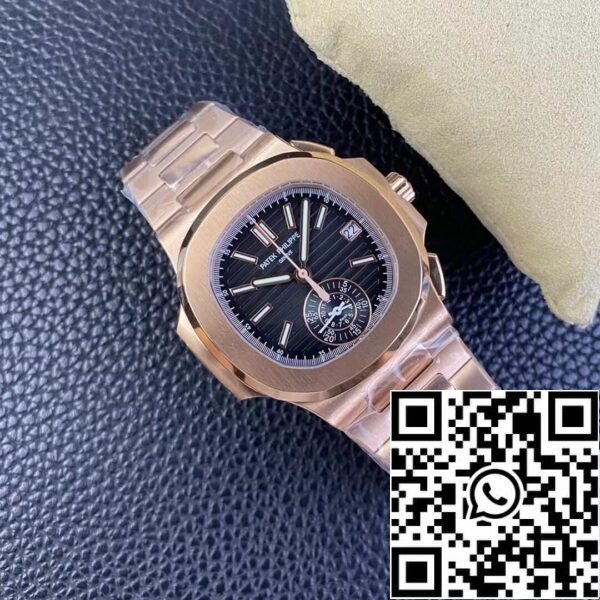 9 3 db993ffa d8ca 4a33 a121 bd72597c4bcb Patek Philippe Nautilus 5980/1R-001 1:1 Best Edition 3K Factory V2 Schwarzes Zifferblatt