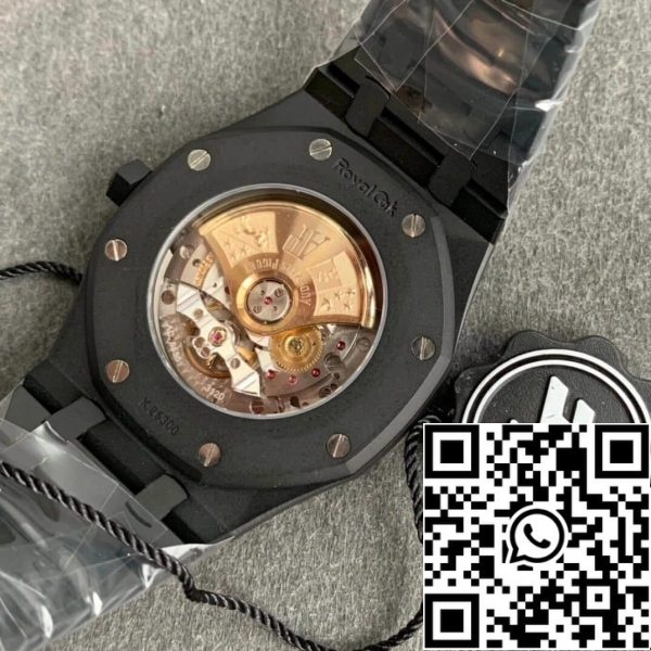 9 44 de2a1660 edaa 4e1c 9b59 27b61a33dfee Audemars Piguet Royal Oak 15400 DLC Carbono Melhor Edição ZF Factory Mostrador Preto