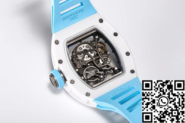 9 47 1c7c8ba9 edc0 4729 9016 002e31b79df7 Richard Mille RM-055 1:1 Best Edition BBR Factory Ceramic Case Blue Strap