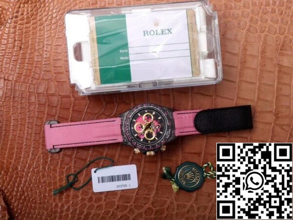 9 48 a4565bd6 b802 4d23 9e61 0067a9c2c334 Rolex Daytona Cosmos Pink Exploded Dragon 1:1 Best Edition WWF Factory Swiss ETA7750