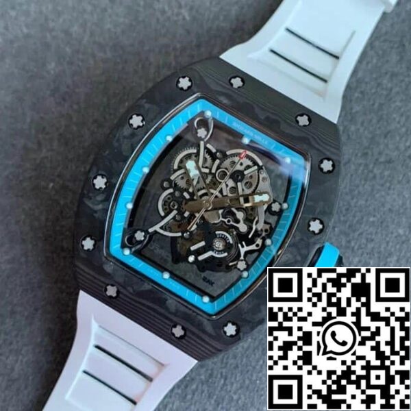 9 50 72b5e29d dff4 491c bf42 359b0914c531 Richard Mille RM055 1:1 Beste Edition KV Factory V2 Kohlefaser-Kautschukband