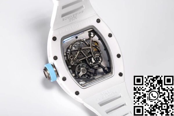 9 51 bc7d792d 45fe 4750 b945 43645a65bccd Richard Mille RM-055 1:1 Best Edition BBR Factory Caixa em cerâmica branca