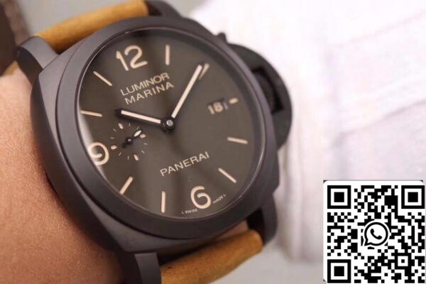 9 551 Panerai Luminor PAM386 VS Factory 1:1 Best Edition Swiss ETA P9000 Superlumed Gray Dial and Hands