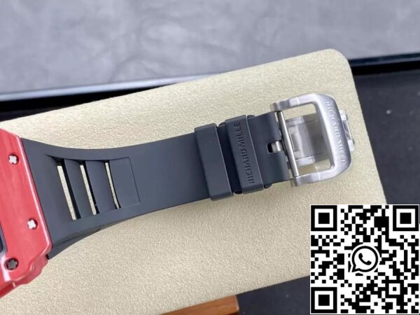 9 57 2874824b 15b6 4e58 8da9 42ff86ebe086 Richard Mille RM35-02 1:1 베스트 에디션 T+ 팩토리 레드 카본 파이버 NTPT 케이스 블랙 스트랩