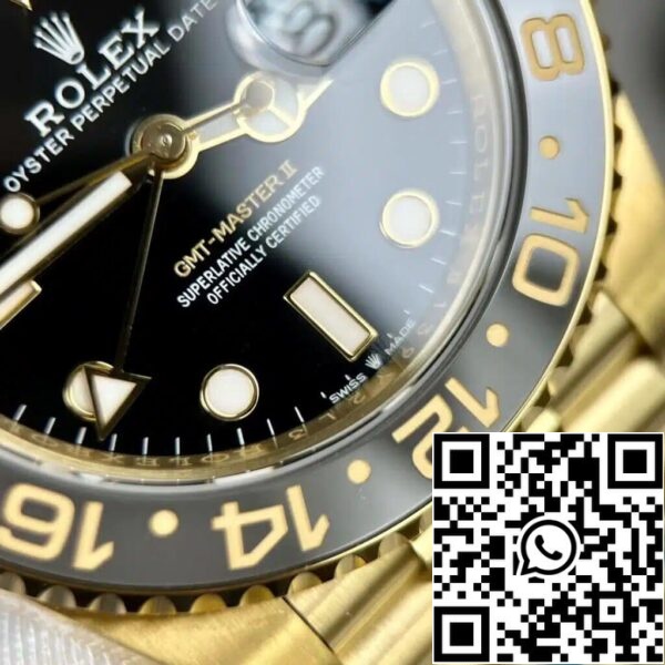 9 5 1dd4d3d7 f520 46f7 870c b2f5d5d5c25f68 Rolex GMT Master II M126718GRNR-0001 1:1 Best Edition Clean Factory Fekete Számlap