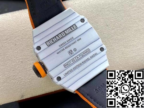 9 61 125ead4b d35e 4a65 92c0 0f7860c810c4 Richard Mille RM27-02 1:1 Best Edition RM Factory Skeleton Tourbillon Orange Strap