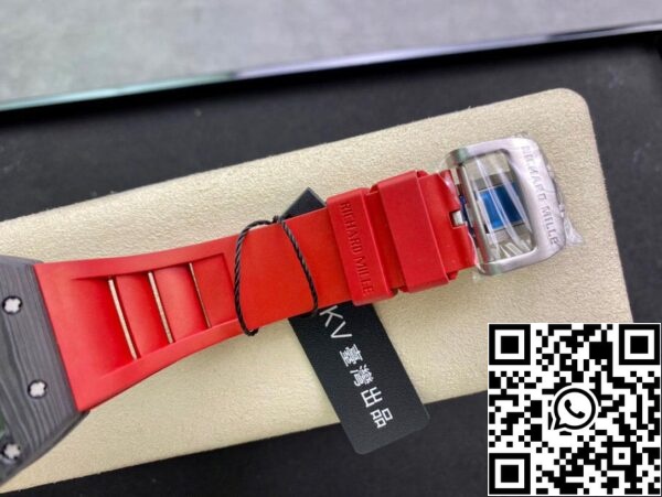 9 61 9 61 4A080695 4A080695 978c 4e0c 93b6 608b02982c08 ريتشارد ميل RM055 1:1 أفضل إصدار KV Factory V2 من ألياف الكربون بحزام أحمر