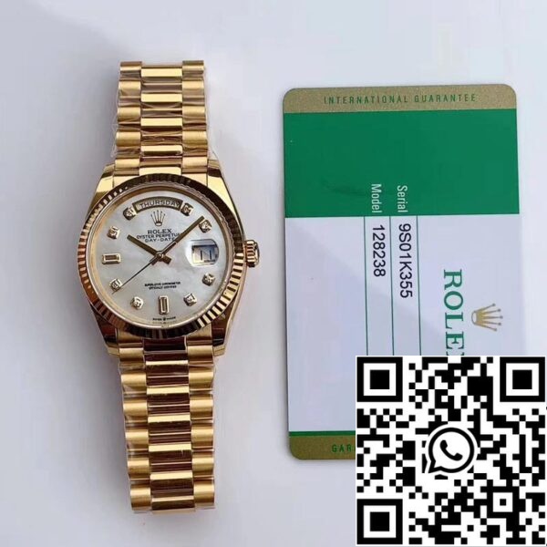 9 67 a625622f b9c5 4702 b7c4 e6a9b2f44e7b Rolex Day Date M128238 1:1 Best Edition EW Factory Diamond Scale Sveitsin ETA3255