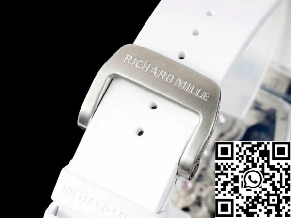 9 68 0ad384ea 6d9e 451b 879d 16e037a61aee Richard Mille RM 56-01 Tourbillon 1:1 Best Edition RM Factory White Rubber Strap