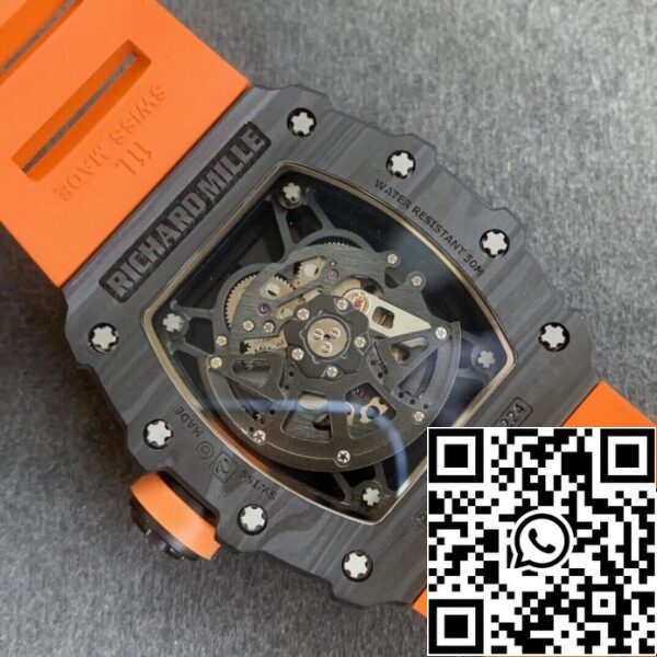 9 6 6ddb3c6d 9ef1 4e07 812d 45131ded2917 Richard Mille RM35-02 1:1 Najlepsza edycja KV Factory V3 Pomarańczowy pasek