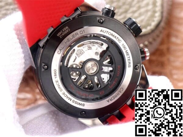 9 70 1ad83870 9082 4f0a bce4 e9f7dd7d4592 TAG Heuer Carrera CAR2A1Z.FT6050 1:1 Mejor Edición XF Factory Rojo Caucho Correa