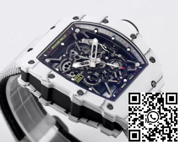 9 75 3a4d6d55 0b4b 4002 8162 b6368978b598 Richard Mille RM35-01 1:1 Best Edition BBR Factory Cassa in fibra di carbonio bianca