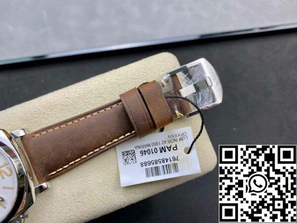 9 83 deb30f93 4c00 4e1c b1fb 5c90eb694586 Panerai Luminor PAM01046 1:1 Best Edition VS Factory White Dial