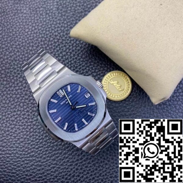 9 86 Patek Philippe Nautilus 5711/1P 40th Anniversary 1:1 Best Edition PPF Factory kék számlap