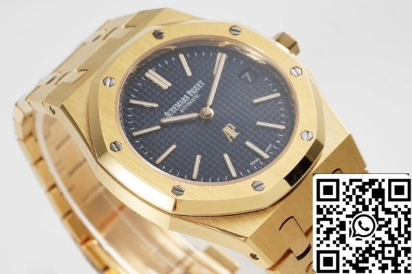 Audemars Piguet Royal Oak 15202BA OO 1240BA 01 1 1 Най-добро издание KZ Factory Blue Dial EU Watch Store 1176 Audemars Piguet Royal Oak 15202BA.OO.1240BA.01 1:1 Най-добро издание KZ Factory Blue Dial