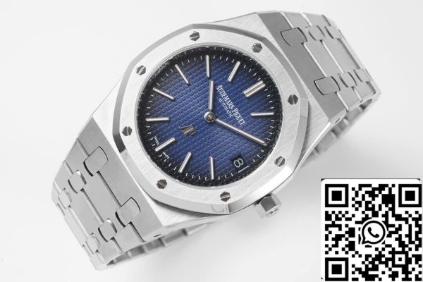 Audemars Piguet Royal Oak 15202IP OO 1240IP 01 1 1 Best Edition KZ Factory Quadrante blu fumé EU Watch Store 6014 Audemars Piguet Royal Oak 15202IP.OO.1240IP.01 1:1 Best Edition KZ Factory Quadrante blu fumé