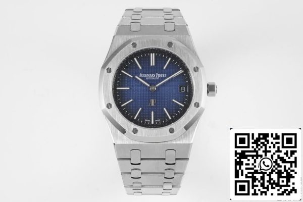 Audemars Piguet Royal Oak 15202IP OO 1240IP 01 1 1 Best Edition KZ Factory Smoky Blue Dial EU-Horlogeswinkel 9155 Audemars Piguet Royal Oak 15202IP.OO.1240IP.01 1:1 Best Edition KZ Factory Smoky Blue Dial