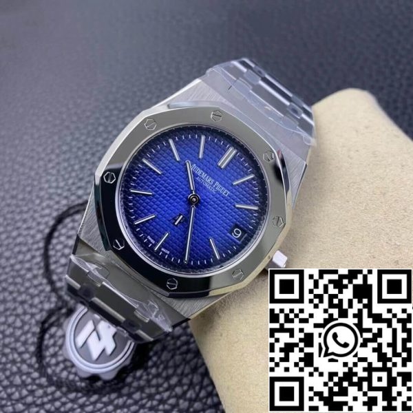 Audemars Piguet Royal Oak 15202IP OO 1240IP 01 1 1 Beste Editie ZF Fabriek Gerookte Blauwe Wijzerplaat EU-Horlogewinkel 1902 Audemars Piguet Royal Oak 15202IP.OO.1240IP.01 1:1 Beste Editie ZF Fabriek Gerookte Blauwe Wijzerplaat