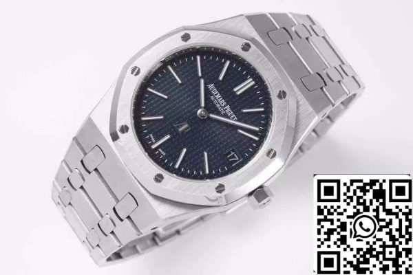 أوديمار بيجيه رويال أوك 15202ST OO 1240ST 01 1 1 1 أفضل إصدار KZ Factory Blue Dial متجر ساعات أوديمار بيجيه 3846 أوديمار بيجيه رويال أوك 15202ST.OO.1240ST.01 1:1 أفضل إصدار KZ Factory Blue Dial