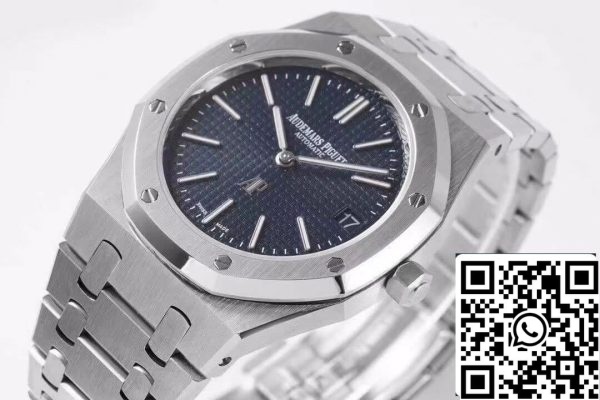 Audemars Piguet Royal Oak 15202ST OO 1240ST 01 1 1 Mejor Edición KZ Factory Esfera Azul EU Watch Store 7086 Audemars Piguet Royal Oak 15202ST.OO.1240ST.01 1:1 Mejor Edición KZ Factory Esfera Azul