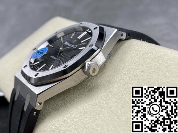 Audemars Piguet Royal Oak 15400 1 1 Best Edition APS Factory Musta kumiranneke EU Watch Store 8669 Audemars Piguet Royal Oak 15400 1:1 Best Edition APS Factory Musta kumiranneke