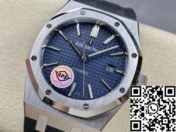 Audemars Piguet Royal Oak 15400 1 1 Best Edition APS Factory Cadran bleu Bracelet caoutchouc EU Watch Store 263 Audemars Piguet Royal Oak 15400 1:1 Best Edition APS Factory Cadran bleu Bracelet caoutchouc