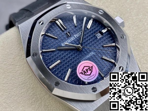 Audemars Piguet Royal Oak 15400 1 1 Best Edition APS Factory kék számlap gumiszíj EU Watch Store 4868 Audemars Piguet Royal Oak 15400 1:1 Best Edition APS Factory kék számlap gumiszíjjal