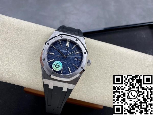 Audemars Piguet Royal Oak 15400 1 1 Best Edition APS Factory Blue Dial Rubber Strap EU-Horlogewinkel 7618 Audemars Piguet Royal Oak 15400 1 1 Best Edition APS Factory Blue Dial Rubber Strap