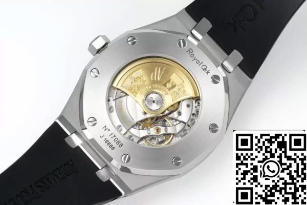 Audemars Piguet Royal Oak 15400 1 1 Najboljša izdaja APS Factory bela številčnica gumijasti trak EU Watch Store 2773 Audemars Piguet Royal Oak 15400 1:1 Najboljša izdaja APS Factory bela številčnica gumijasti trak