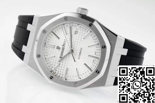 Audemars Piguet Royal Oak 15400 1 1 Najboljša izdaja APS Factory White Dial Rubber Strap EU Watch Store 7082 Audemars Piguet Royal Oak 15400 1:1 Najboljša izdaja APS Factory White Dial Rubber Strap