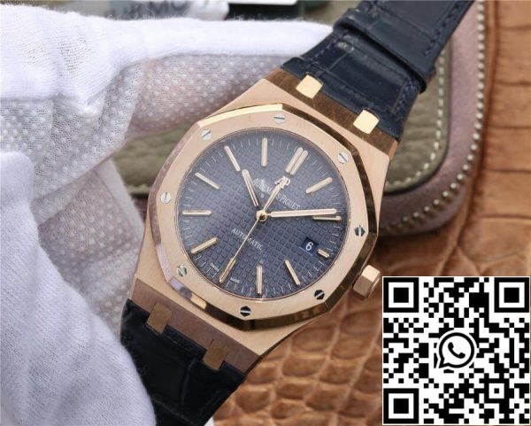 Audemars Piguet Royal Oak 15400 1 1 Mejor Edición OM Factory Oro Rosa Correa de cuero EU Watch Store 2838 Audemars Piguet Royal Oak 15400 1 1 Mejor Edición OM Factory Oro Rosa Correa de cuero