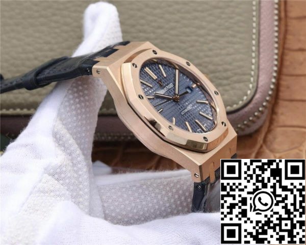 Audemars Piguet Royal Oak 15400 1 1 Mejor Edición OM Factory Oro Rosa Correa de cuero EU Watch Store 5634 Audemars Piguet Royal Oak 15400 1 1 Mejor Edición OM Factory Oro Rosa Correa de cuero