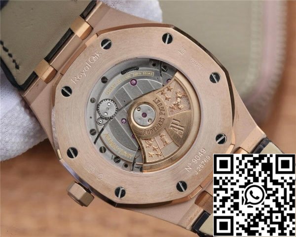 Audemars Piguet Royal Oak 15400 1:1 Best Edition OM Factory Rose Gold Leather Strap EU Watch Store 6076 Audemars Piguet Royal Oak 15400 1:1 Best Edition OM Factory Rose Gold Leather Strap