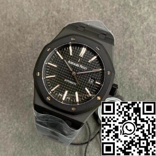 Audemars Piguet Royal Oak 15400 DLC Carbono Melhor Edição ZF Fábrica Mostrador Preto EU Watch Store 4003 Audemars Piguet Royal Oak 15400 DLC Carbono Melhor Edição ZF Fábrica Mostrador Preto