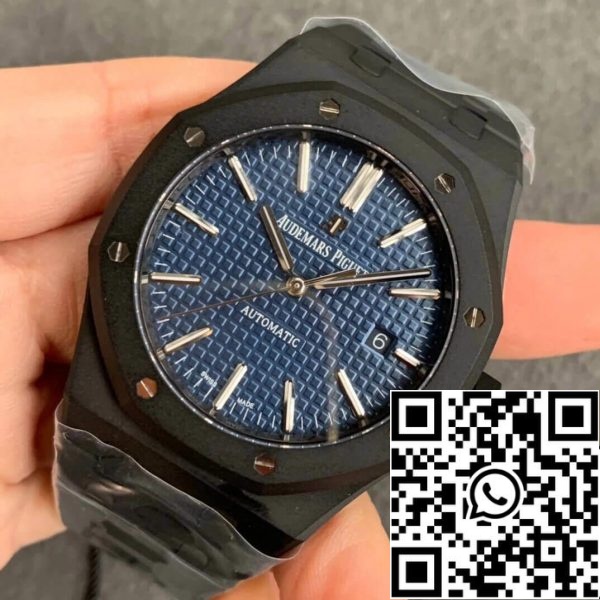 Audemars Piguet Royal Oak 15400 DLC Carbono Mejor Edición ZF Factory Esfera Azul Relojeria UE 8599 Audemars Piguet Royal Oak 15400 DLC Carbono Mejor Edición ZF Factory Esfera Azul