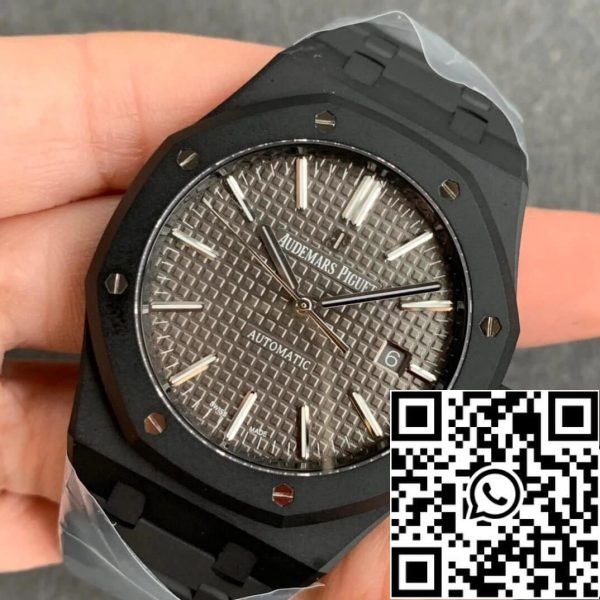 Audemars Piguet Royal Oak 15400 DLC Carbon Best Edition ZF Factory Grey Dial EU Watch Store 7468 Audemars Piguet Royal Oak 15400 DLC Carbon Best Edition ZF Factory Grey Dial