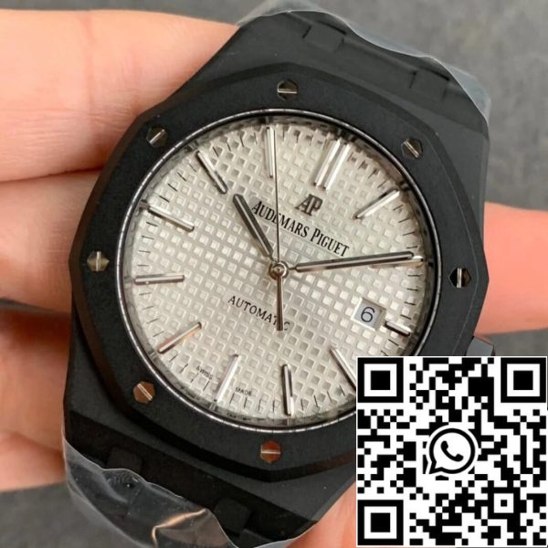 Audemars Piguet Royal Oak 15400 DLC Carbono Mejor Edición ZF Factory Esfera Blanca EU Watch Store 3094 Audemars Piguet Royal Oak 15400 DLC Carbono Mejor Edición ZF Factory Esfera Blanca