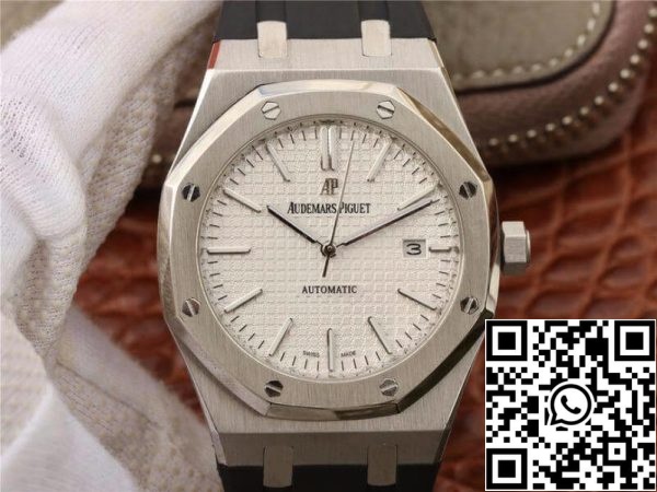 Audemars Piguet Royal Oak 15400 JF Factory 1 1 Best Edition Swiss ETA3120 Quadrante Bianco EU Watch Store 5371 Audemars Piguet Royal Oak 15400 JF Factory 1:1 Best Edition Swiss ETA3120 Quadrante Bianco