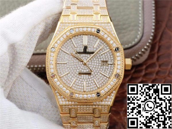 Audemars Piguet Royal Oak 15400 OR01 1 1 Best Edition svájci ETA3120 fehér gyémánt számlap EU Watch Store 690 Audemars Piguet Royal Oak 15400.OR01 1:1 Best Edition svájci ETA3120 fehér gyémánt számlap Audemars Piguet Royal Oak 15400.OR01 1:1 Best Edition svájci ETA3120 fehér gyémánt számlap