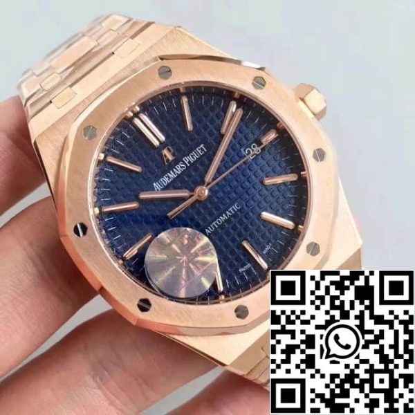 Audemars Piguet Royal Oak 15400OR OO 1220OR 03 1 1 Best Edition JF Factory Blue Dial EU Watch Store 434 Audemars Piguet Royal Oak 15400OR.OO.1220OR.03 1:1 Best Edition JF Factory Blue Dial