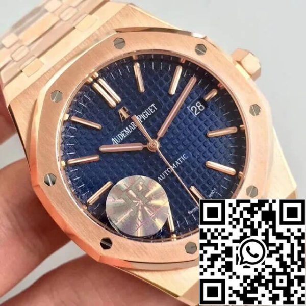 Audemars Piguet Royal Oak 15400OR OO 1220OR 03 1 1 Best Edition JF Factory Blue Dial EU Watch Store 8572 Audemars Piguet Royal Oak 15400OR.OO.1220OR.03 1:1 Best Edition JF Factory Blue Dial